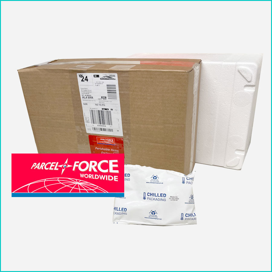 Postal Outer, Chilled Poly Box, Packaging and Ice Pack (2-7 items)