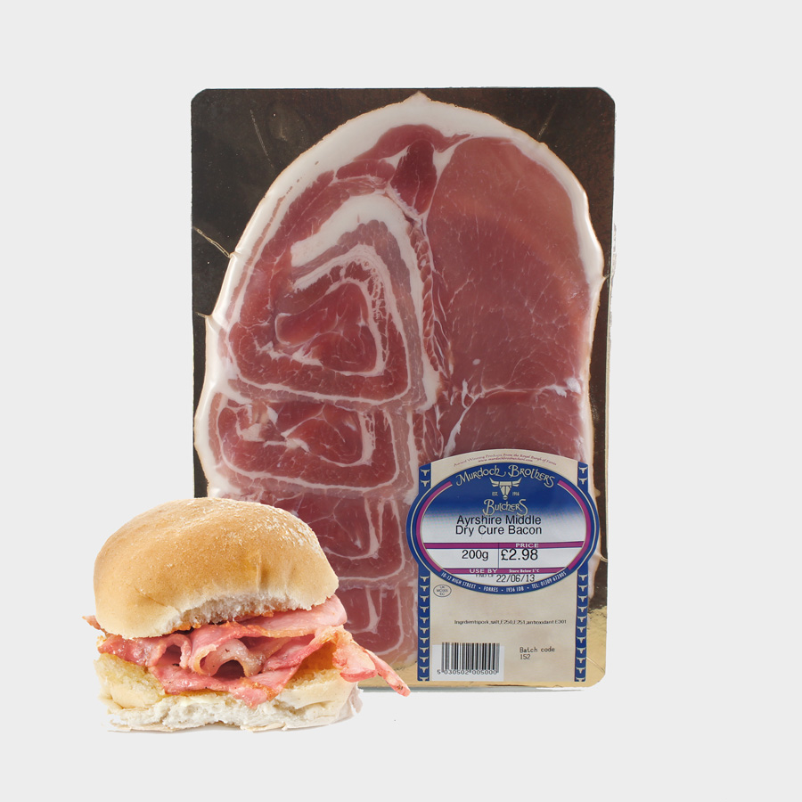Murdoch’s Dry Cured Middle Bacon 200g