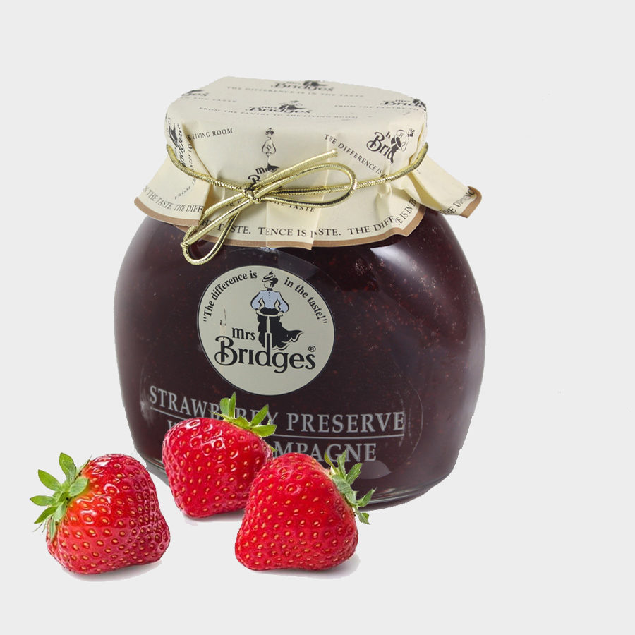 Mrs Bridges Strawberry Preserve with Champagne 340G