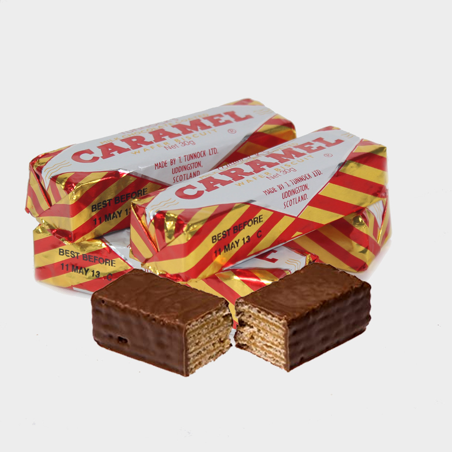 Tunnocks Caramel Wafers (4 of 30g each)