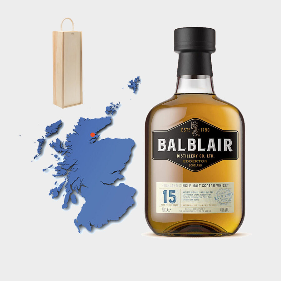 Balblair Malt in Wooden Box