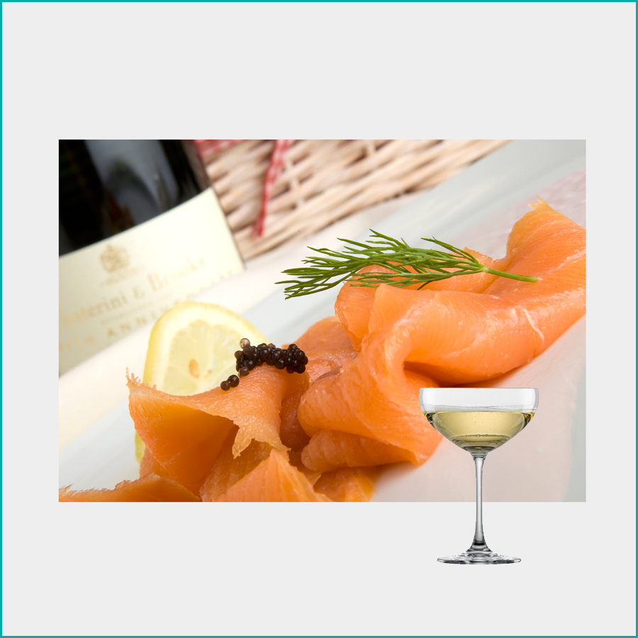champagne and Salmon hamper