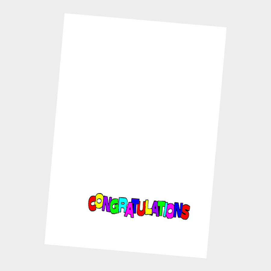 Congratulations Letters Card