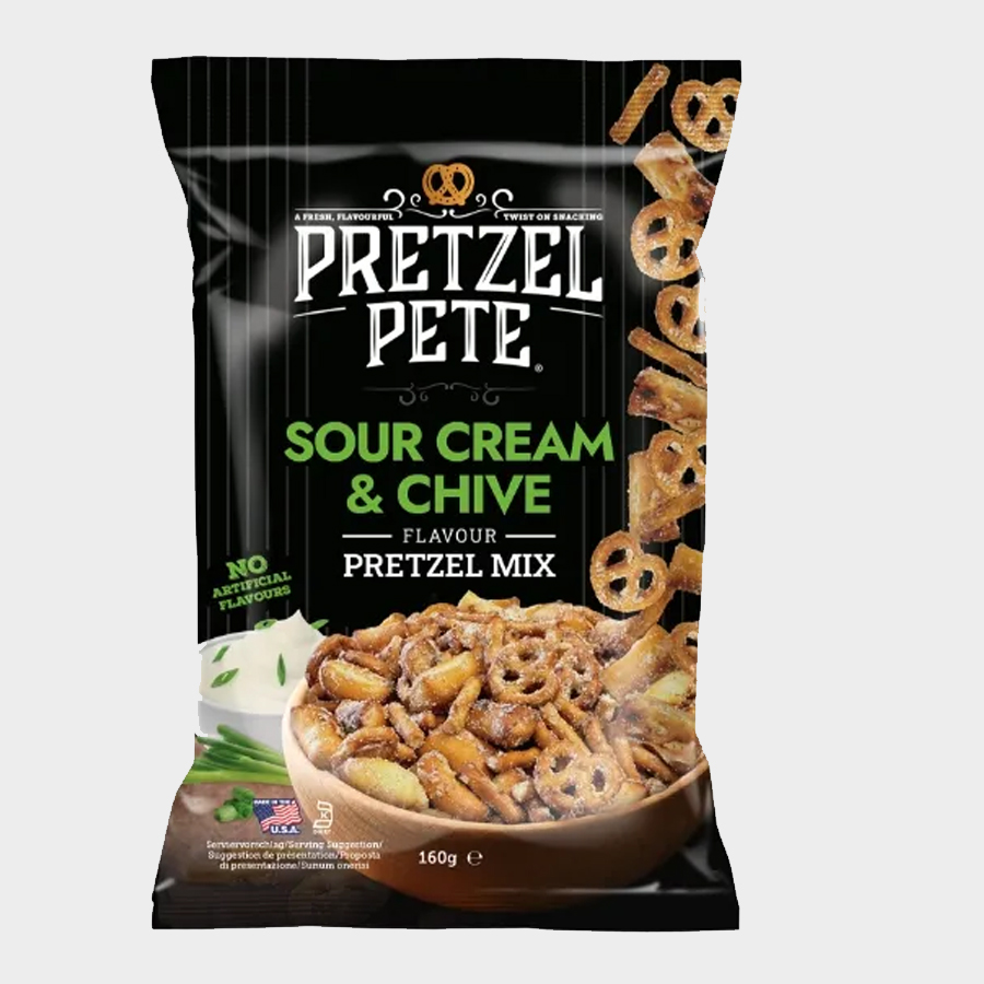 Pretzel Pete, Pretzel Mix, Sour Cream and Chive 160g