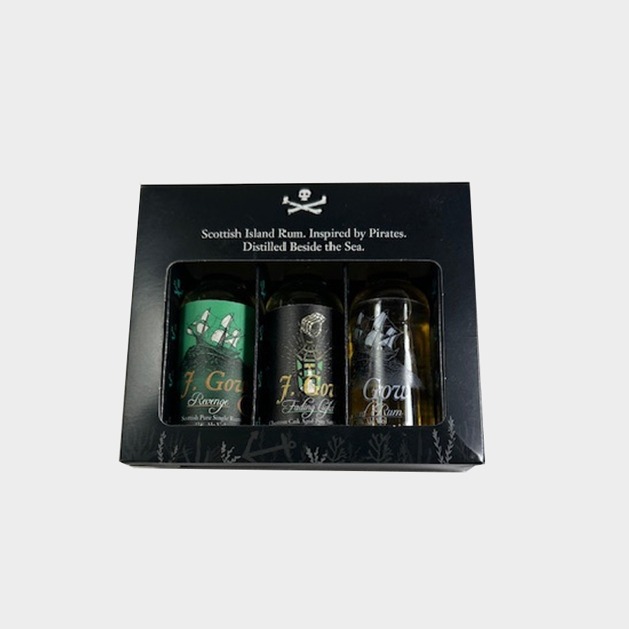 J Gow Rum GIft Set (3x5cl bottles)