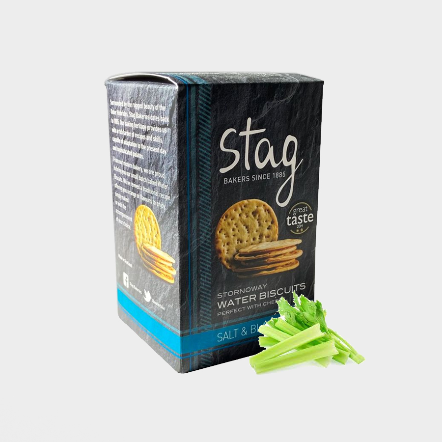 Stag Salt & Black Pepper Water Biscuits 150g