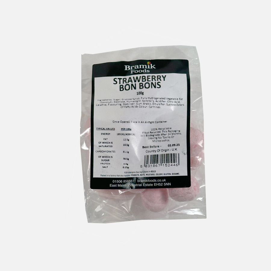 Bramik Strawberry Bon Bons 100g