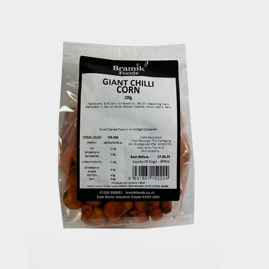 Bramik Giant Chilli Corn 100g